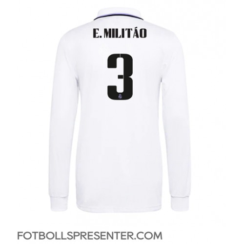 Real Madrid Eder Militao #3 Hemma Matchtröja 2022-23 Långärmad Real Madrid Eder Militao #3 Hemma Matchtröja 2022-23 Långärmad